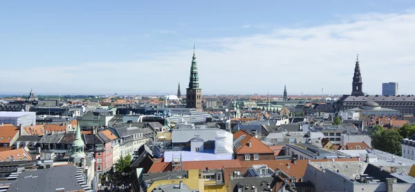 Blick auf die Dächer von Kopenhagen, Dänemark — Stockfoto