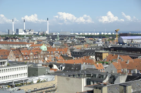Vista sobre los tejados de Copenhague, Dinamarca —  Fotos de Stock