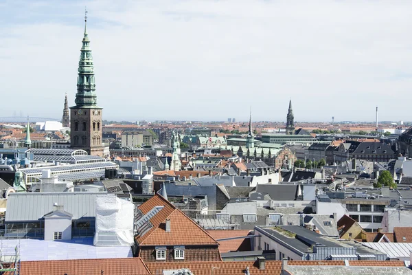 Blick auf die Dächer von Kopenhagen, Dänemark — Stockfoto