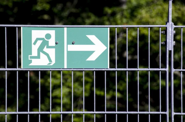 Exit route sign — Stock Photo, Image