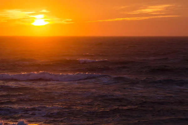 Sonnenuntergang über der Nordsee — Stockfoto