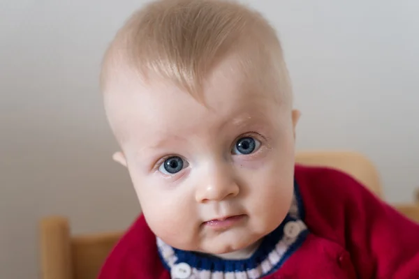 Portrait of a six month old baby boy — Stock Photo, Image