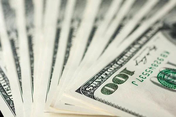 Close-up of one hundred dollars — Stock Photo, Image