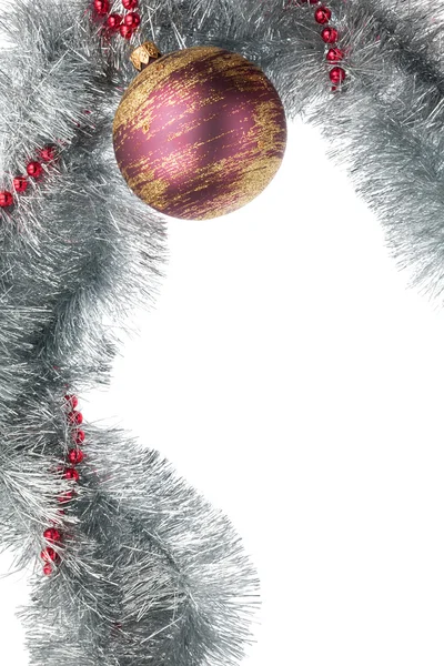 Kolye ile Noel top — Stok fotoğraf
