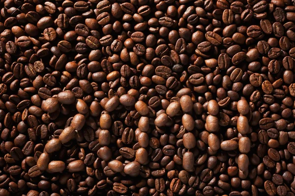 Inscription from coffee beans — Stock Photo, Image