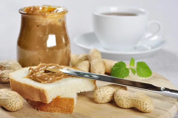 Sandes de manteiga de amendoim — Fotografia de Stock