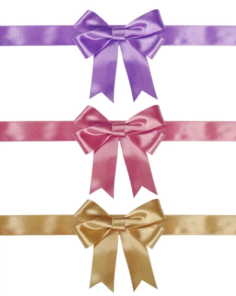 Set of ribbon bows — Stock Photo, Image