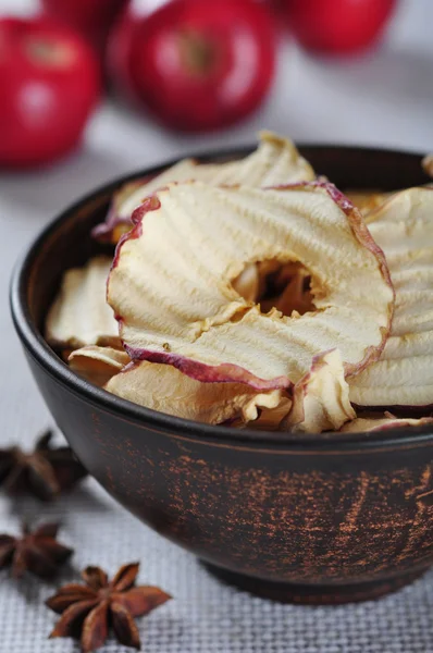 Dried apples chips — Stock Photo, Image