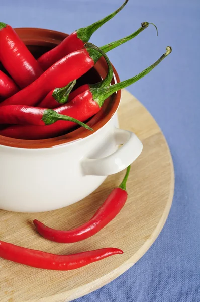 Red chili peppers — Stock Photo, Image