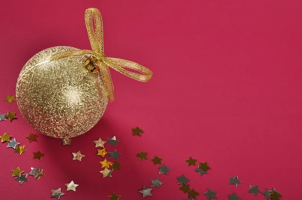 Christmas guld glitter småsak — Stockfoto