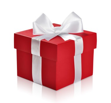 Red gift box clipart