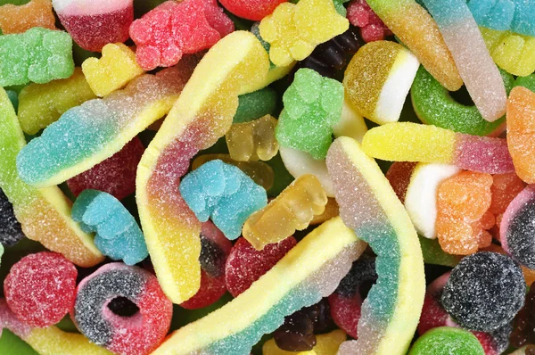 Multicolored candies closeup — Stock Photo, Image