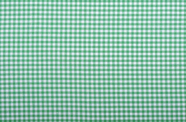 Checkered green fabric — Stock Photo, Image