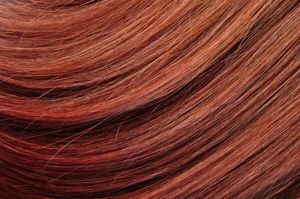 クローズ アップの赤い髪の質感 — ストック写真