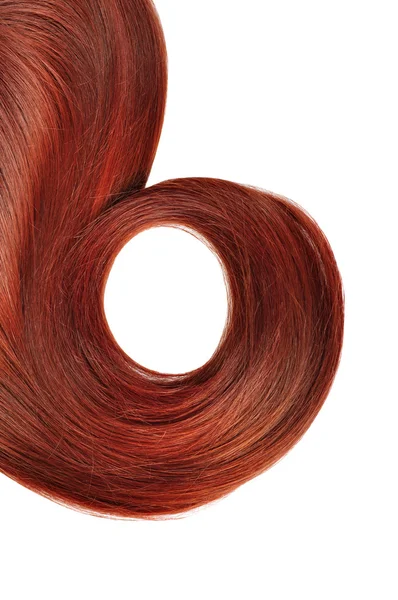 Pelo largo rojo estilo — Foto de Stock