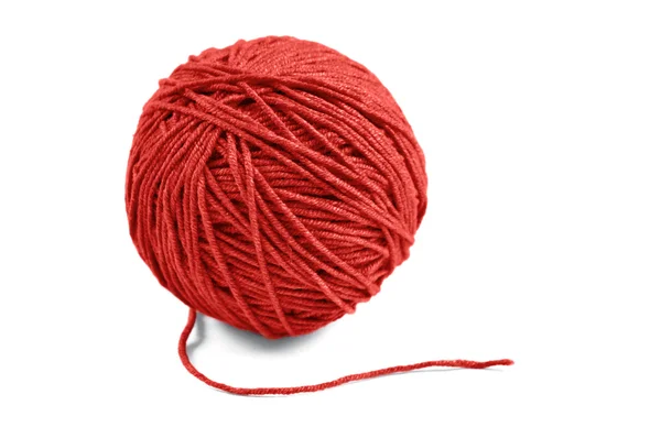 赤い糸のボール — ストック写真