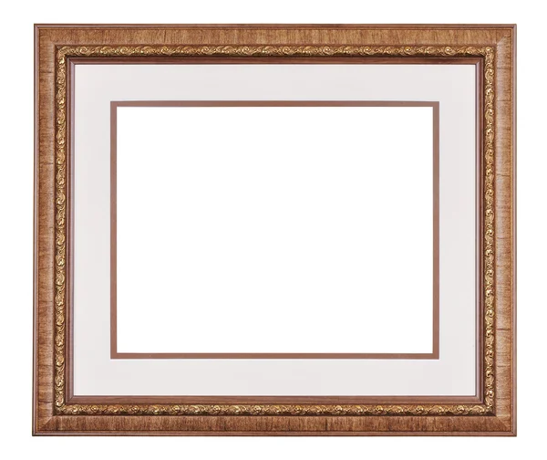 Wooden frame with passe-partout — Stock Photo, Image