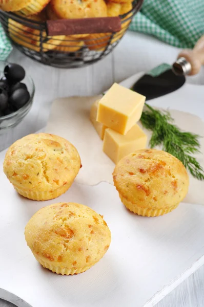 Homemade cheese muffins — Stock Photo, Image