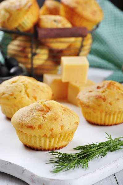 Muffins caseros de queso — Foto de Stock