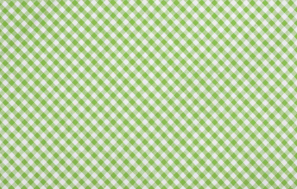 Green checkered fabric — Stock Photo, Image