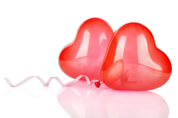 Two red balloons — Stock Photo, Image