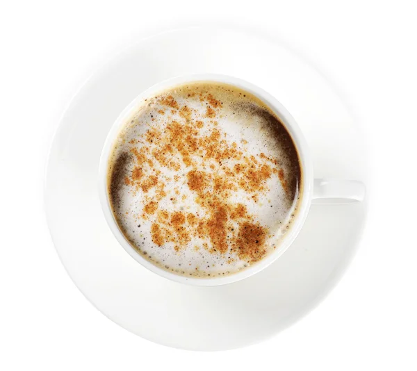 Cappuccino met kaneel — Stockfoto