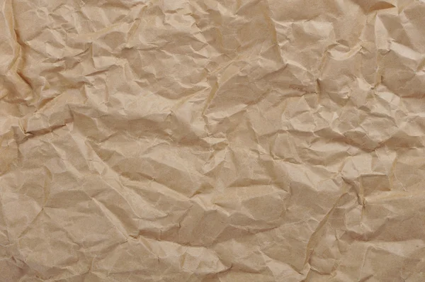 Brown crumpled paper — Stock Photo, Image