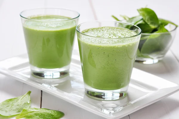 Spinat-Smoothies — Stockfoto