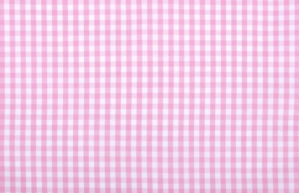 Pink checkered fabric — Stock Photo, Image