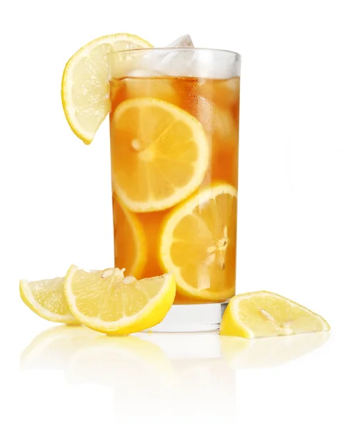 Glass of ice tea Stock Photo