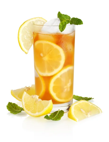 Glass of ice tea Stock Photo