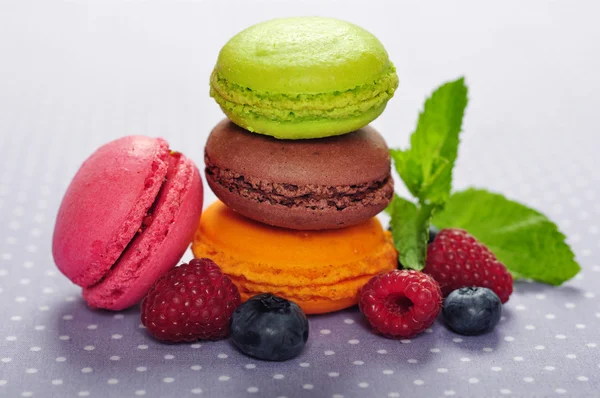 Färgglada macaroons — Stockfoto