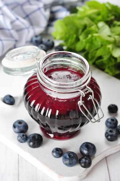 Blueberry jam — Stock Photo, Image