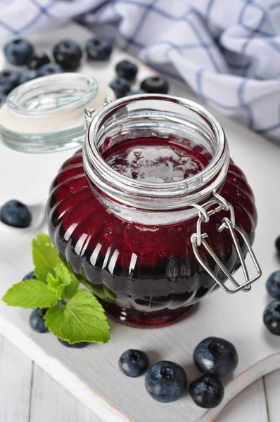 Blueberry jam — Stock Photo, Image