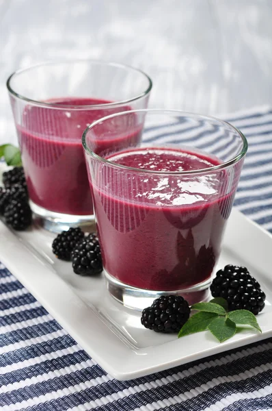 Blackberry smoothie — Stock Photo, Image