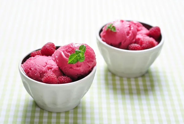 Raspberry ijs — Stockfoto