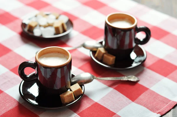 Två koppar espresso — Stockfoto