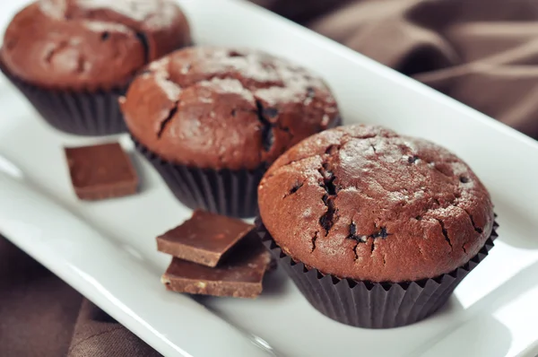 Muffins Chocollate — Foto de Stock