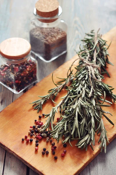 Rosemary and pepper — Stock Photo, Image