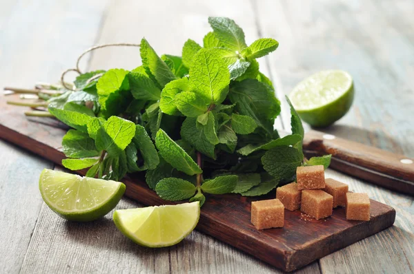 Zutaten für Coctail-Mojito — Stockfoto