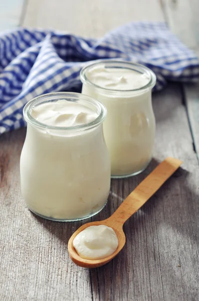 Greek yogurt — Stock Photo, Image