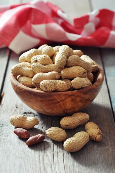 Amendoins pelados — Fotografia de Stock