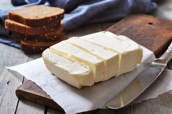 Plasterki masła — Zdjęcie stockowe