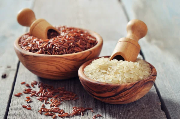 Different kinds of rice — Stock Photo, Image