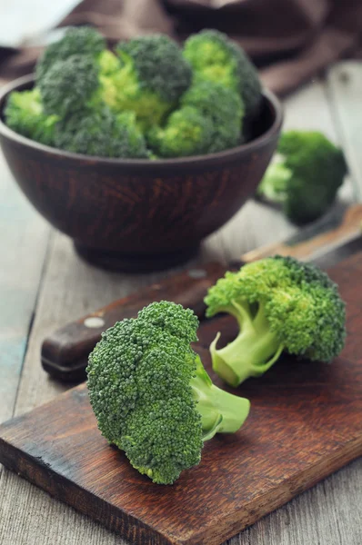 Broccoli verde proaspăt — Fotografie, imagine de stoc