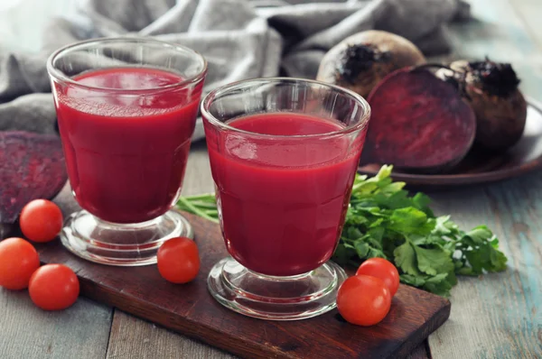 Rödbetor smoothie — Stockfoto