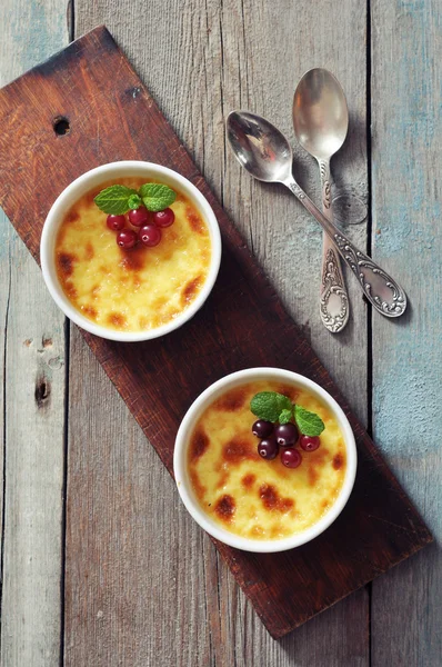 The creme brulee — Stock Photo, Image