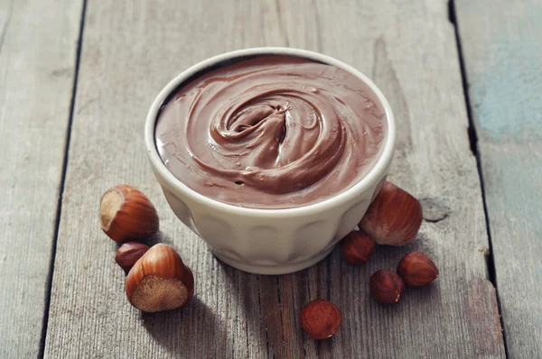 Hazelnut cream — Stock Photo, Image