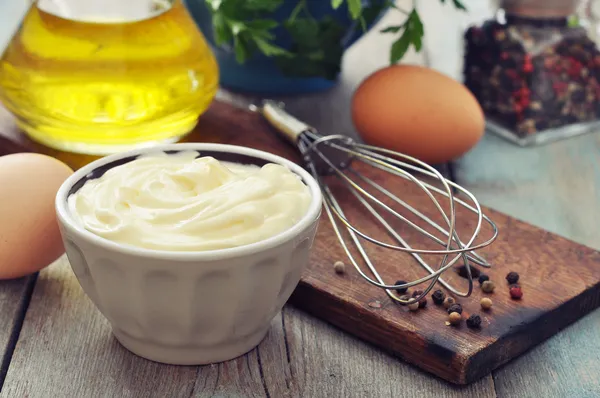 Hausgemachte Mayonnaise — Stockfoto