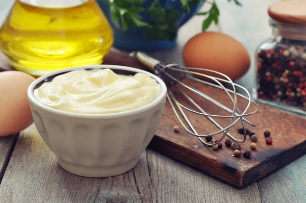 Homemade mayonnaise — Stock Photo, Image